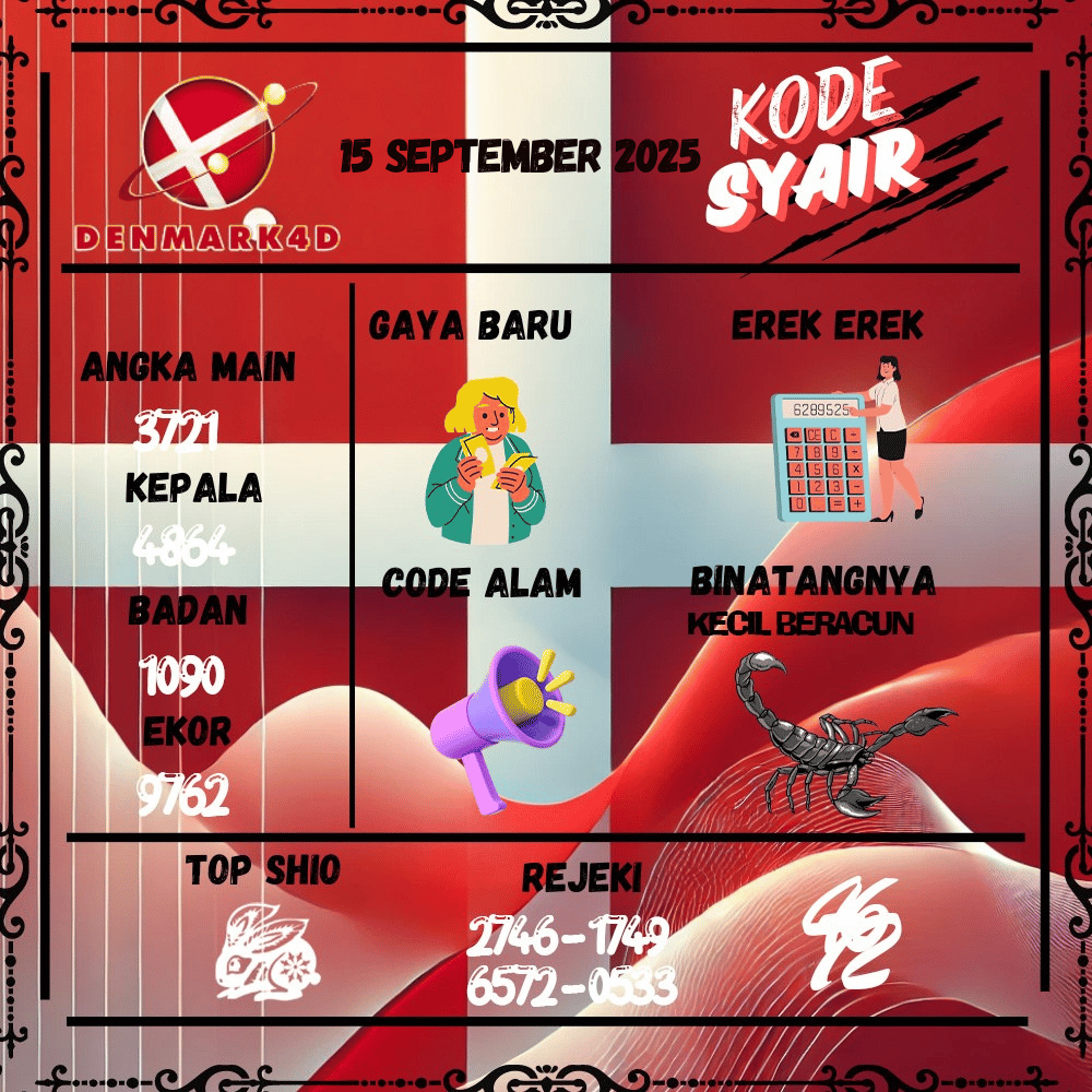 Kode Syair Denmark4D Pools - September  Pools 
