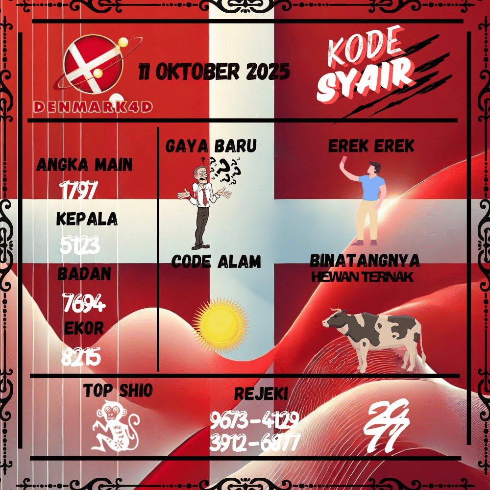 Kode Syair Denmark4D Pools - Oktober Pools